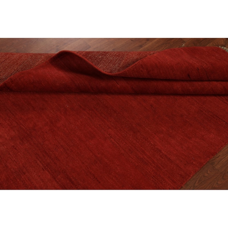 Gabbeh Modern Rug Handmade Bedroom Wool Carpet - 4'0" x 5'10"