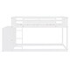 preview thumbnail 13 of 15, Twin Over Twin Low Bunk Bed with Storage, Wood Floor Bunk Beds w/4 Drawers&3 Shelves, for Kids, Girls Boys, Teens, Adults, White