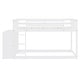 preview thumbnail 13 of 15, Twin Over Twin Wood Floor Bunk Bed with 4 Drawers and 3 Shelves, White