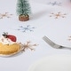 preview thumbnail 2 of 2, Ray Star Red White Reindeer Tablecloth Waterproof Stain Resistant 52x70 - 52''X70''