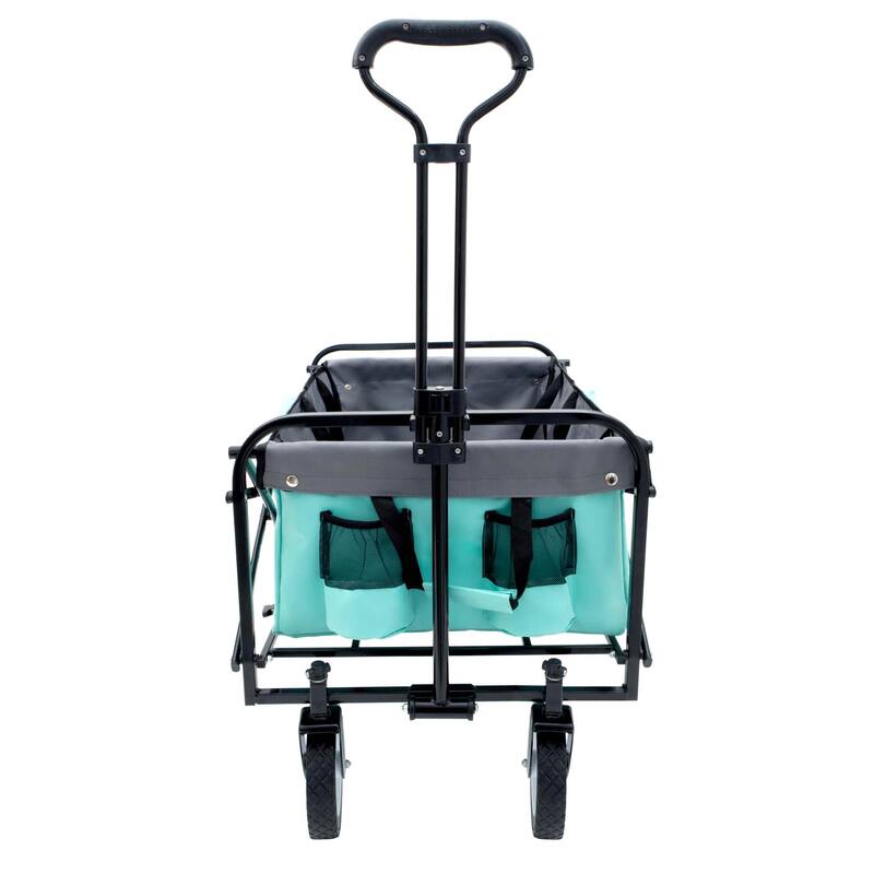 3.1 cu ft. Steel Foldable Wagon Cart with strapping system