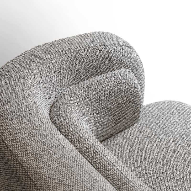 Furniture of America Premier Modern Curved Premium Upholstered 104" Solid Wood Sofa