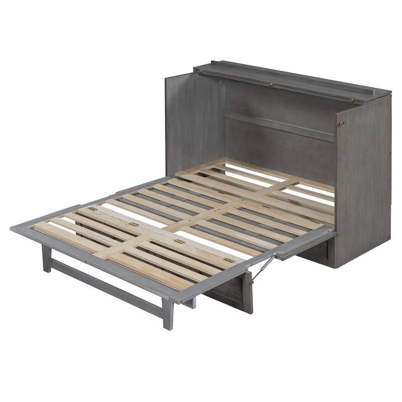 Modern Murphy Bed with Storage Drawers and USB