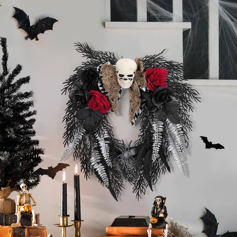 Halloween Wreath for Front Door Decor - N/A