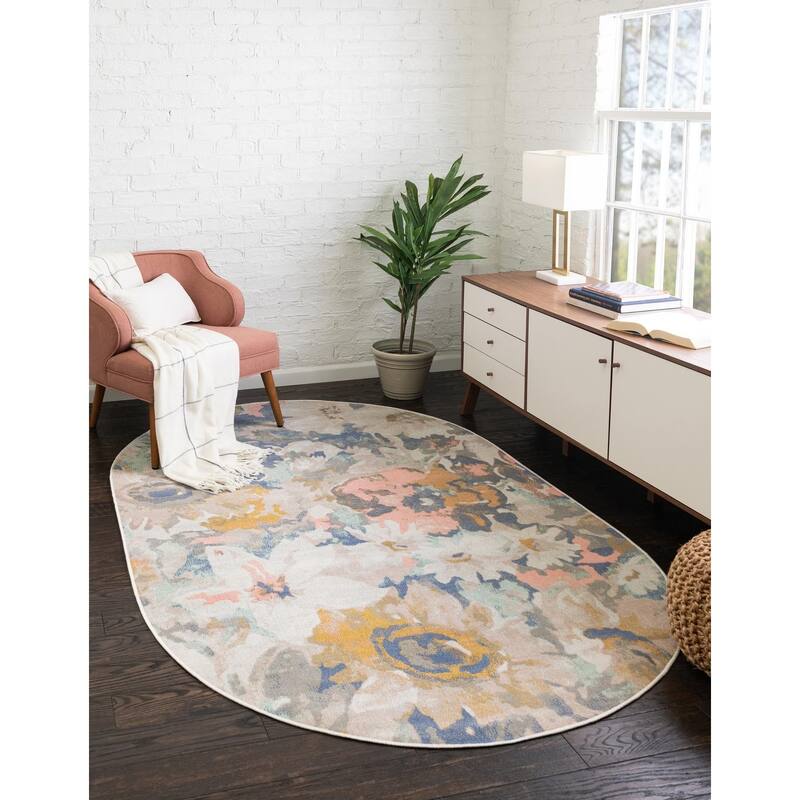Country & Floral Heloise Collection Area Rug
