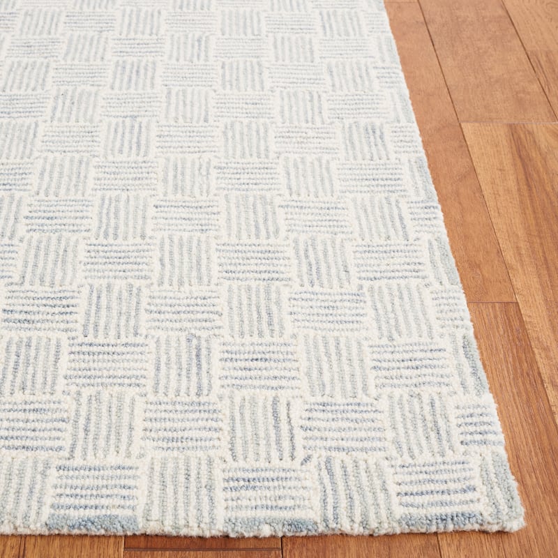 SAFAVIEH Handmade Micro-Loop Courteney Transitional Wool Rug