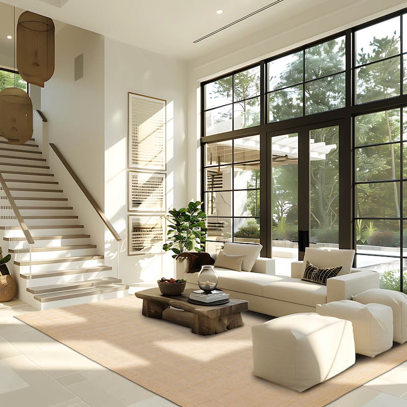 ECARPETGALLERY Hand-knotted Kathmandu Cream Wool Rug - 10'0 x 14'0