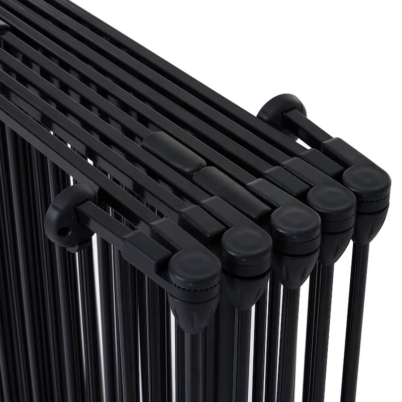 Adjustable Safety Gate Play Yard Metal Doorways Fireplace Fence