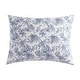 preview thumbnail 9 of 9, Tommy Bahama Pen And Ink Blue Cotton 3 Piece Duvet Cover Set