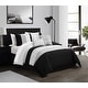 Chic Home Lani 9 Piece Color Block Bed In A Bag Comforter Set - On Sale ...