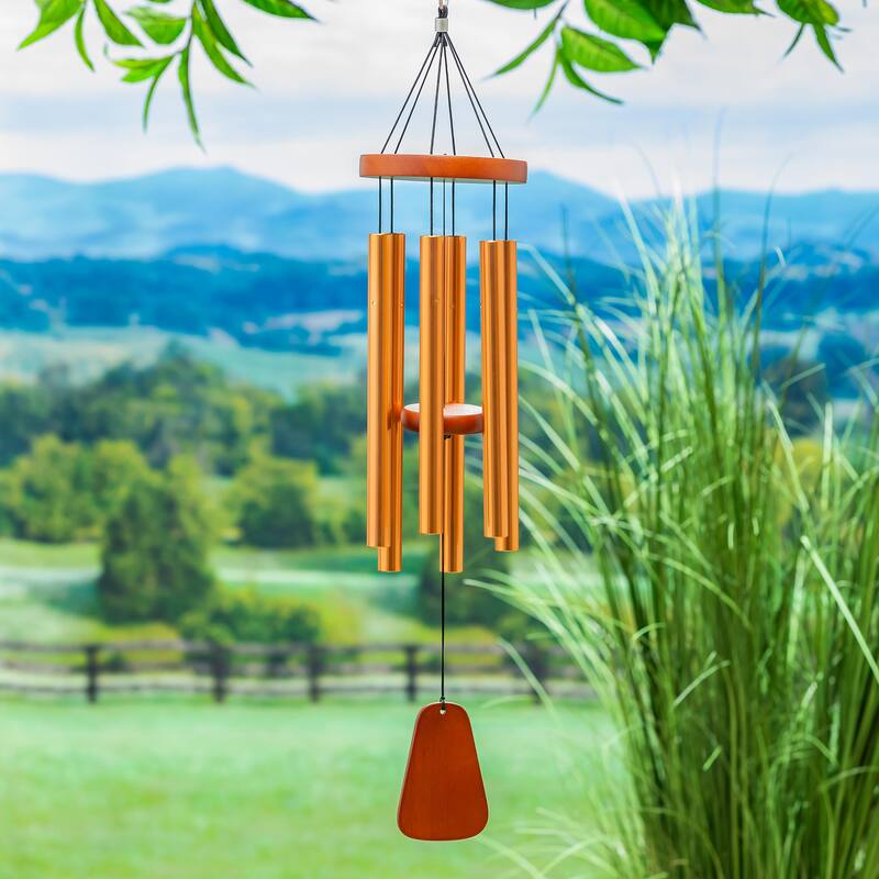 30 in. Avria Hand Tuned Metal Wind Chime, Hallelujah