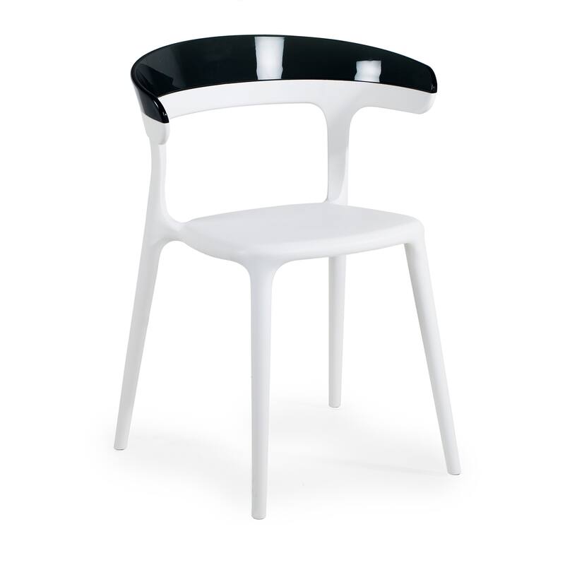 WRGHOME Modern Stacking Patio Dining Side Chair Indoor/Outdoor (Set of 2) Taupe - 30.31'' H X 21.65'' W X 20.08'' D