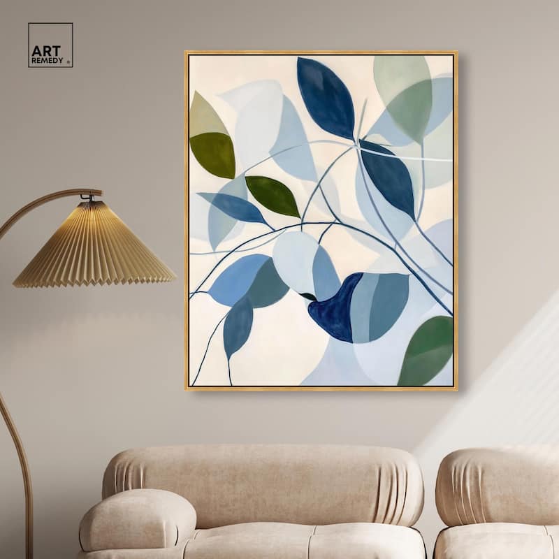 Woven Botanicals I Canvas by Art Remedy