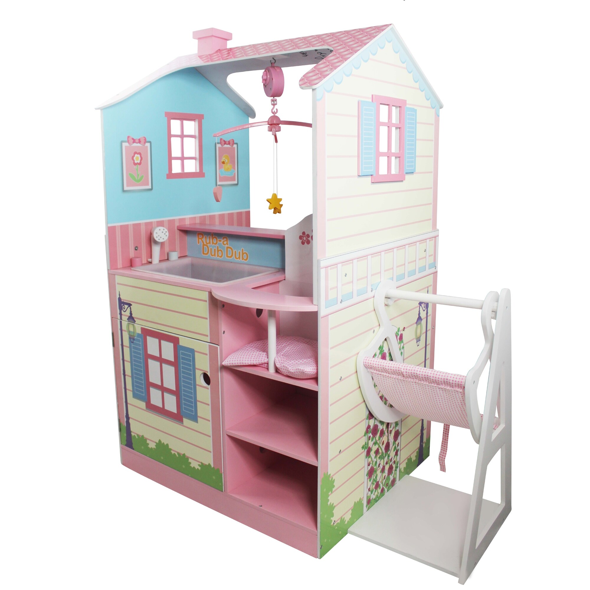 Teamson garden top cottage portable dollhouse