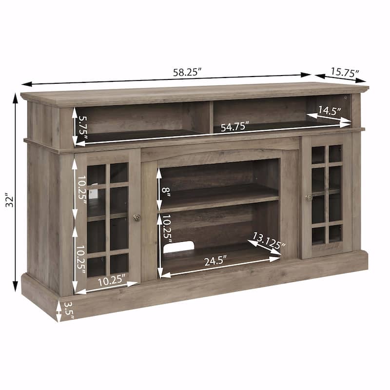 58" Fireplace TV Stand for 65" TVs
