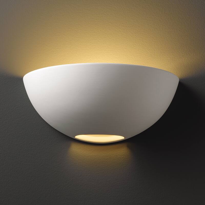 Justice Design Ambiance Bisque Small Metro Wall Sconce