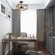 preview thumbnail 3 of 6, Modern Farmhouse 4-Light Semi-flush Mount Foyer Cage Ceiling Lights - L12.5"x W12.5"x H12"