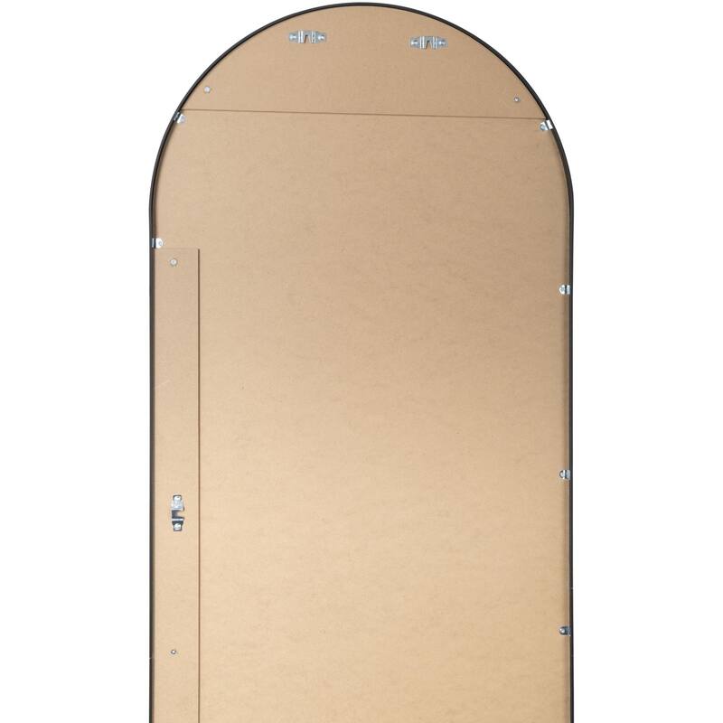 Livabliss Aranya Modern Aluminum Oval Pill-Shaped Accent Mirror