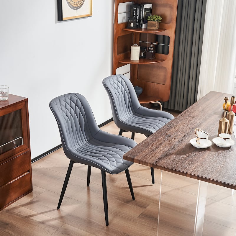 Modern Dining Chairs Set of 2 Upholstered Dining Room Chairs