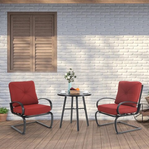 3-piece Spring Motion Outdoor Bistro Set