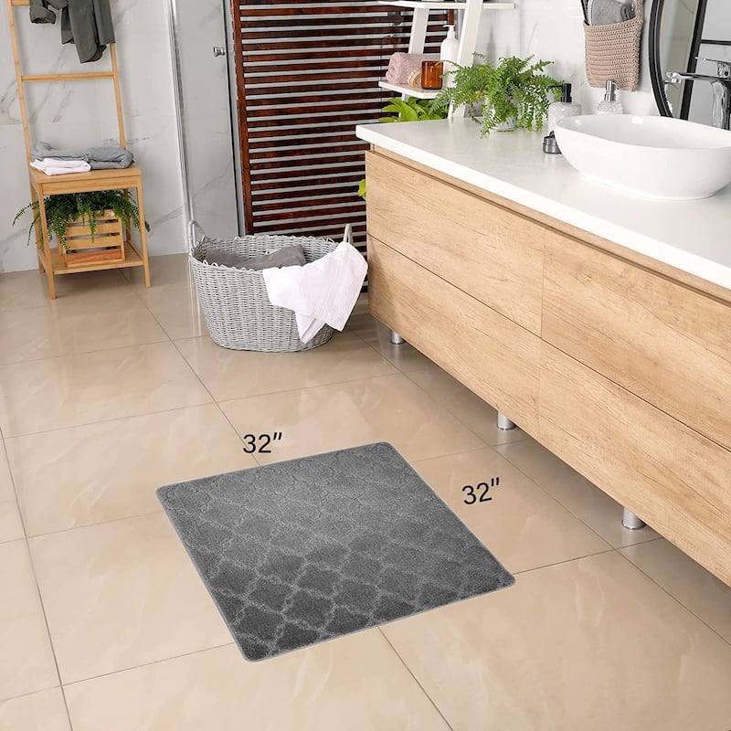 Machine Washable Kitchen & Bathroom Mat, Slip Resistant Backing