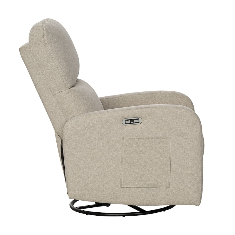 INK+IVY Dakota Power Recliner 3-in-1 with Swivel, Glider, USB Ports