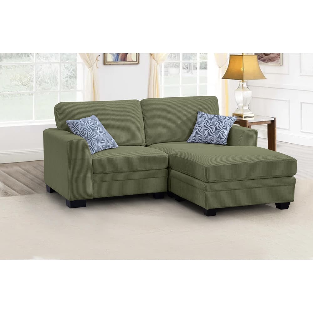3 PCS Corduroy Flexible Combination Sectional Sofa