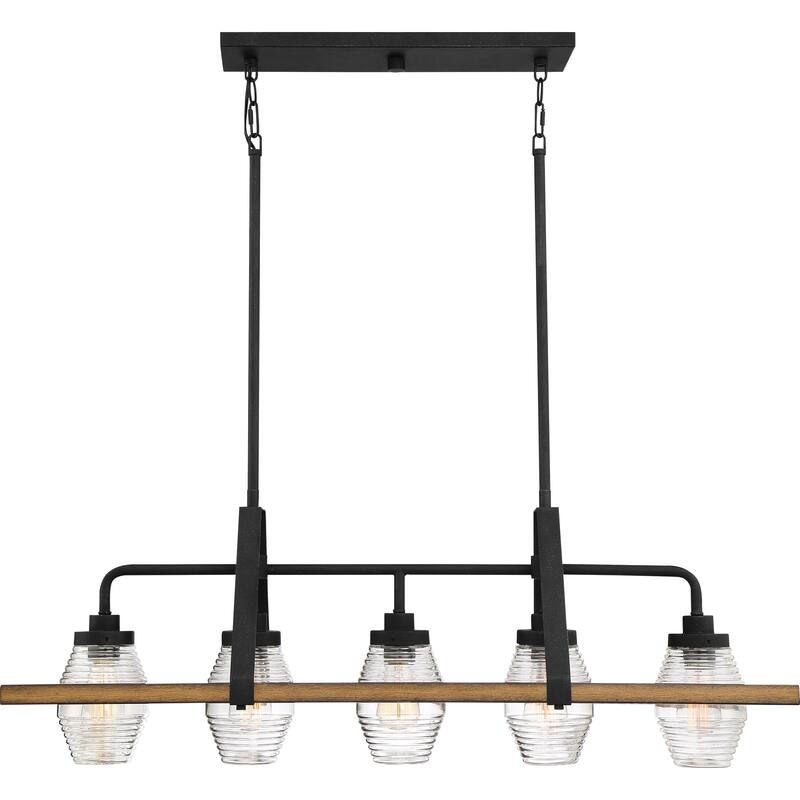 Guilford 5-Light Island Chandelier in Grey Ash