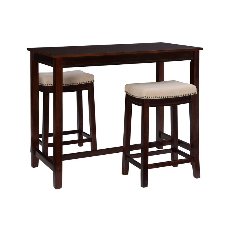 Bridgeport Wooden 3-Piece Counter Height Dining Set