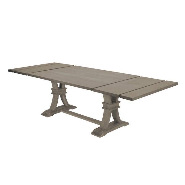 Best Quality Furniture Rustic Grey Extension Dining Table Overstock