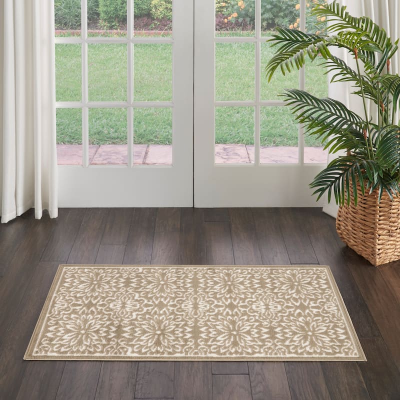 Nourison Jubilant Floral Medallion Area Rug