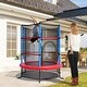 preview thumbnail 5 of 8, Gymax 55'' Trampoline for Kids Toddler Recreational Trampoline w/