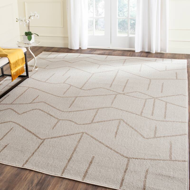 SAFAVIEH Amherst Olana Modern Rug - 9' x 12' - Ivory/Grey