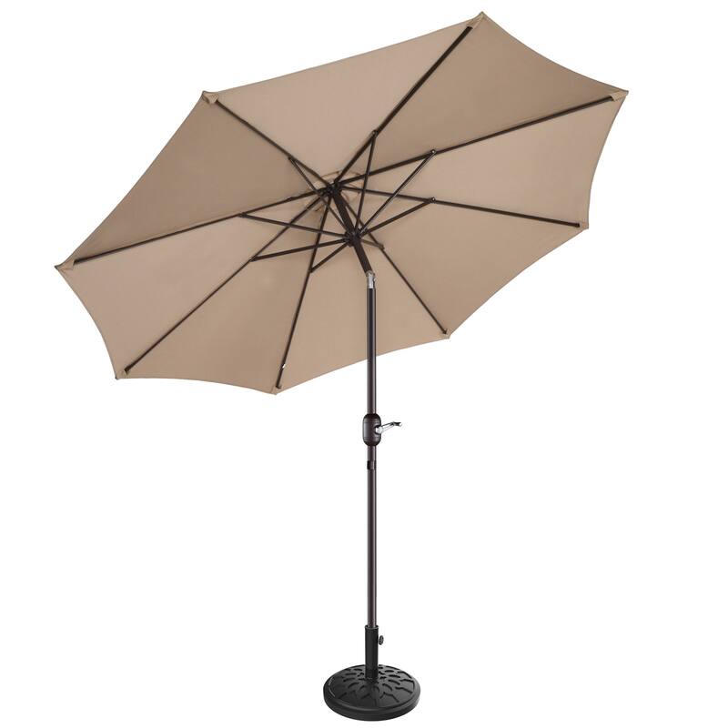Villacera 9-Foot Outdoor Patio Umbrella with Base