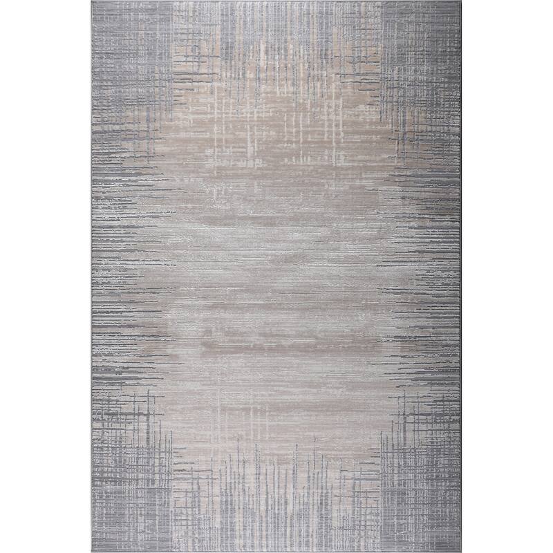 Ray Collection Modern Abstract Area Rug - 5'2"X 7'5"