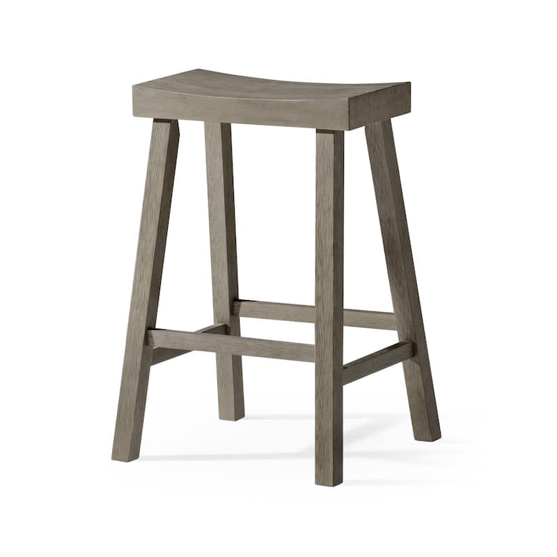 Maven Lane 27" Vincent Counter Height Kitchen Stool - N/A - Single - Antiqued Grey