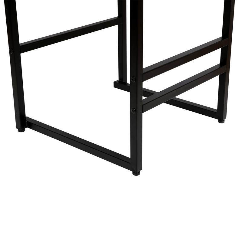 Set of 2 Hand Weave Counter Stool with Footrest for Kitchen Island