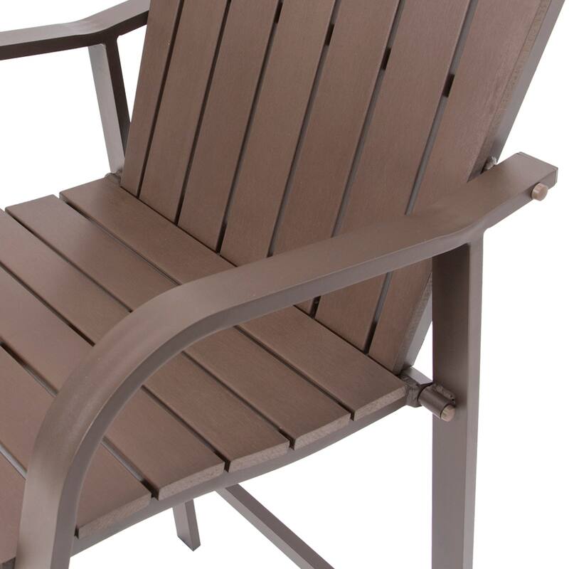 Outdoor All Weather Patio Furniture Counter Height Bar Stools (Set of 2/4) - 21.96" W x 25.19" D x 48.22" H