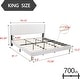 preview thumbnail 87 of 145, Alazyhome Upholstered Platform Bed Frame