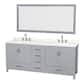 Option Gray / Giotto Quartz Top / Brushed Chrome Hardware