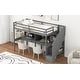 preview thumbnail 5 of 36, Contemporary Modern Design Twin Size Loft Bed with Build-In Double Desks and Shelves,Storage Staircase,Solid Pine Wood Frame