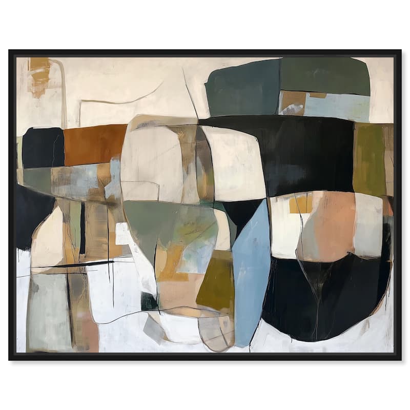Unfurling III Canvas by Art Remedy - Black - 45" x 36"