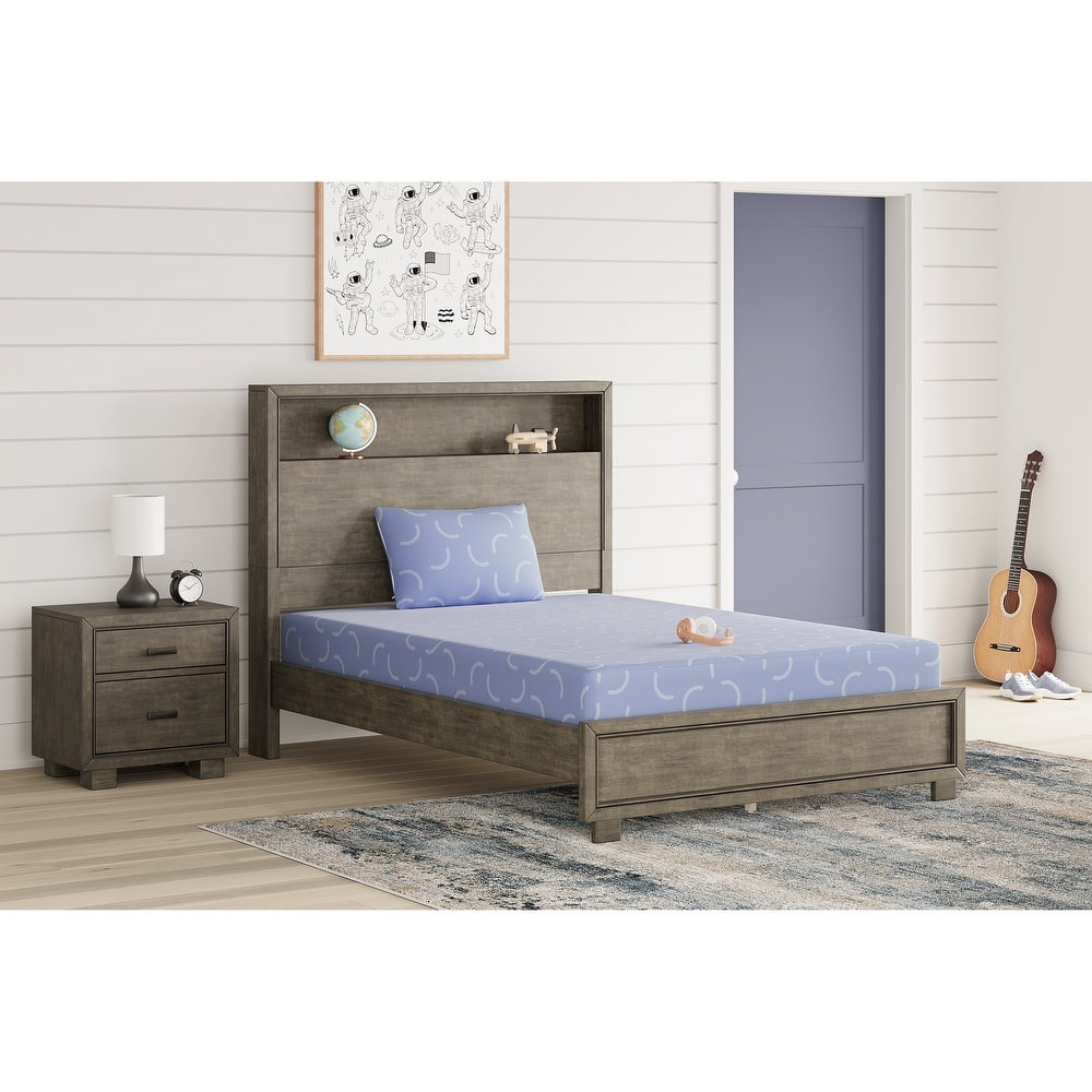 Signature Design by Ashley iKidz Ocean Blue Mattress and Pillow