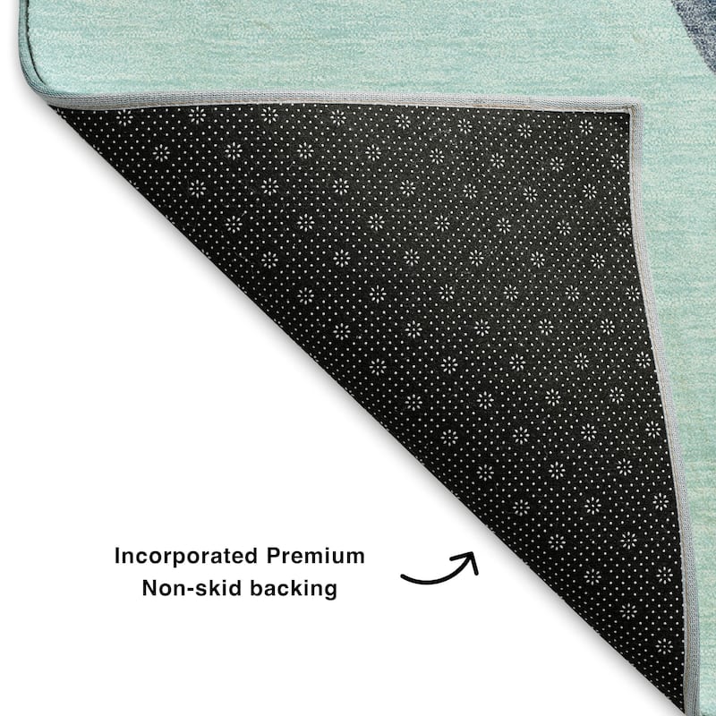 Premium Washable Super Soft Winter Holiday Snowman Mayfield Rug