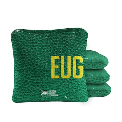 Eugene Green Dual Sided Cornhole Bags