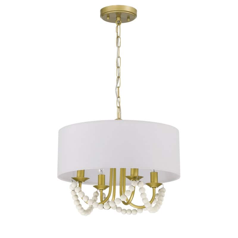 Acroma - 4 Light Steel Dimmable Drum Chandelier - N/A
