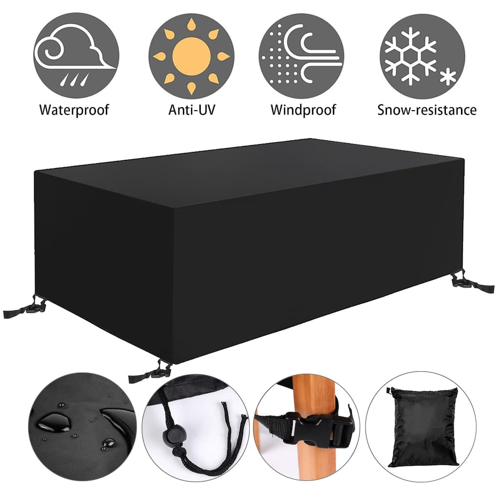 Patio Table Covers Outdoor Furniture Cover Rectangular Waterproof
