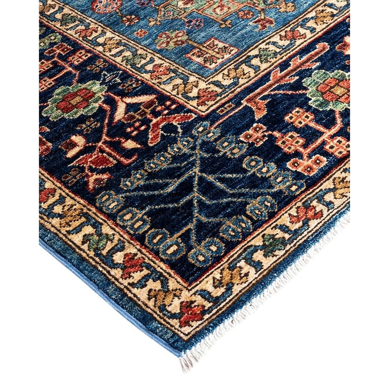 Serapi One-of-a-Kind Hand-Knotted Area Rug - Light Blue, 6' 2" x 8' 11" - 6' 2" x 8' 11"
