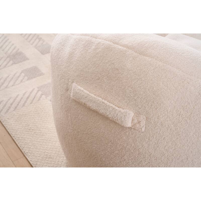 Chenille Memory Foam Bean Bag Chair with Oversized Lounger Plush Support