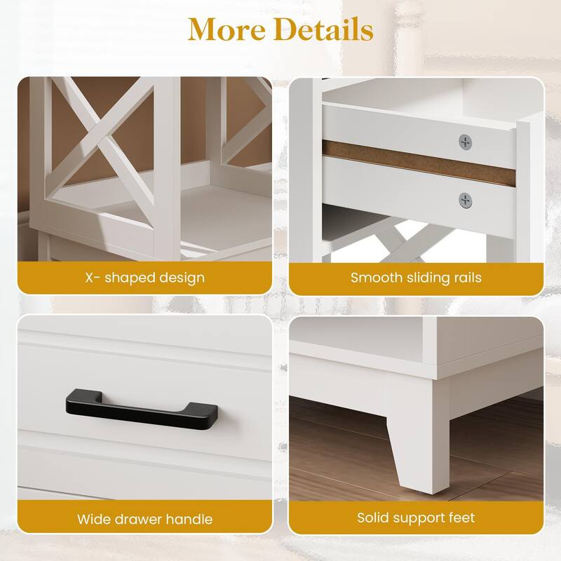 2-Drawer Nightstand (Set of 2)